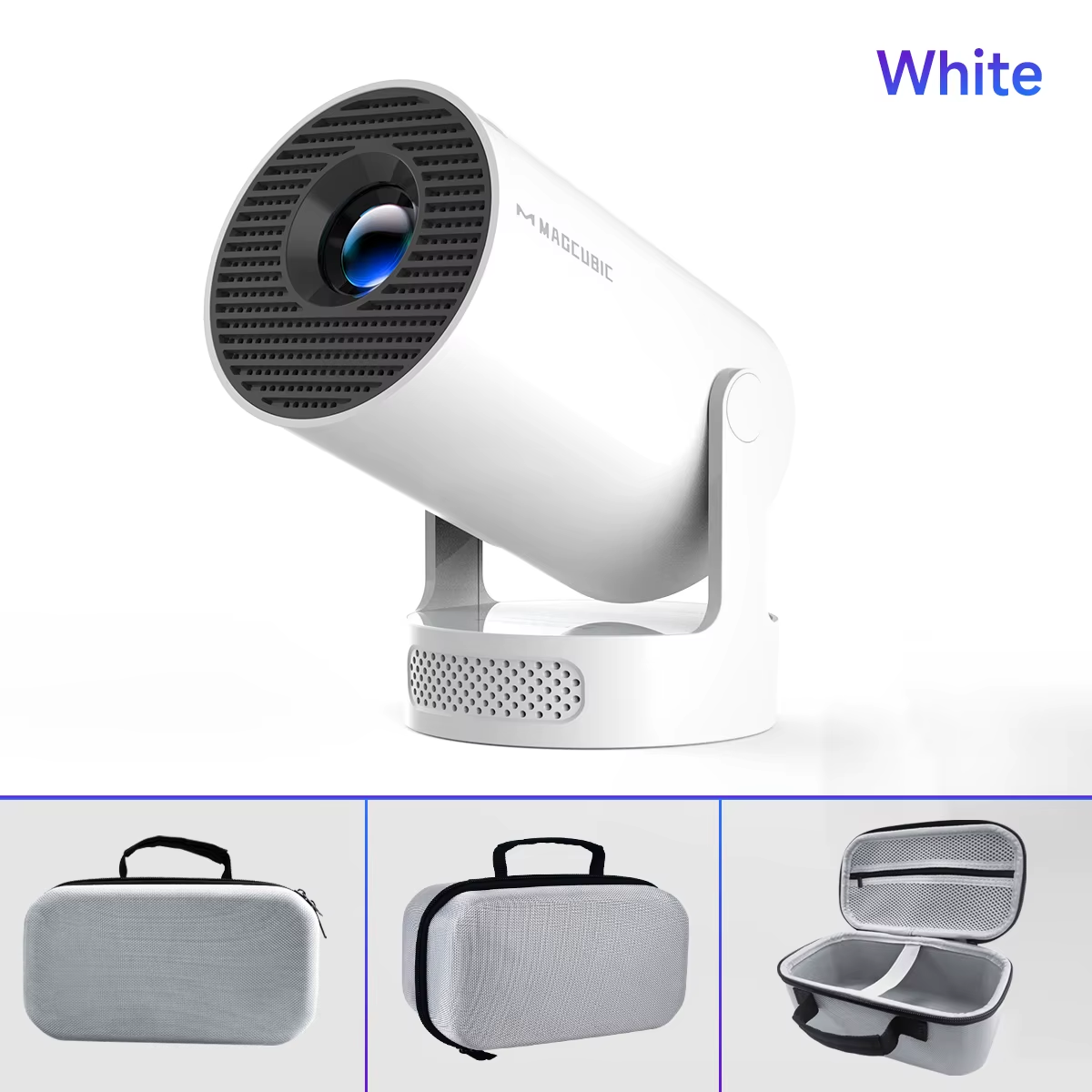 Projector Android 14 8K 1280*720P HY300 Pro + Dual Wifi 290ANSI 180°Flexible BT5.0 Cinema Outdoor Portable Projector